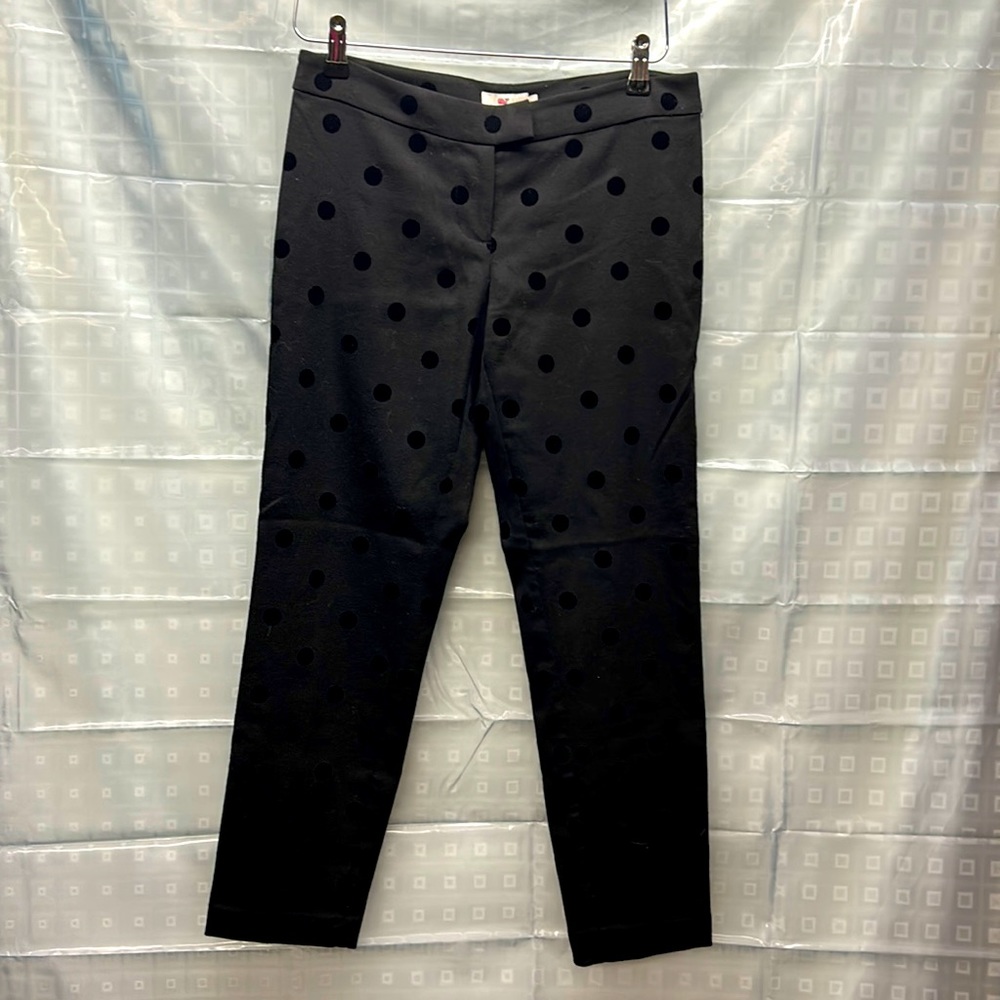 Vineyard Vines cropped pants with flocked polka dots size 2